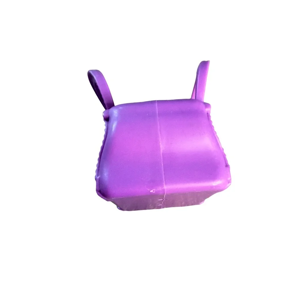 Littlest Pet Shop Purple Keychain Carrier Bag Charm Toy Accessory Paw Prints - Picture 3 of 9
